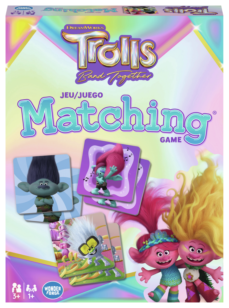 Jeu de mémoire les Trolls (1 joueur et +, 3 ans et +)