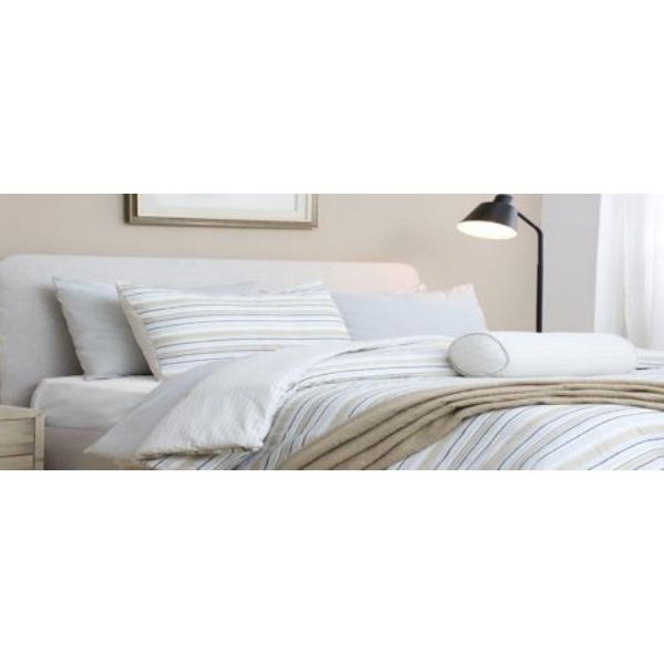 Ensemble de douillette 7 morceaux stripes beige rayé