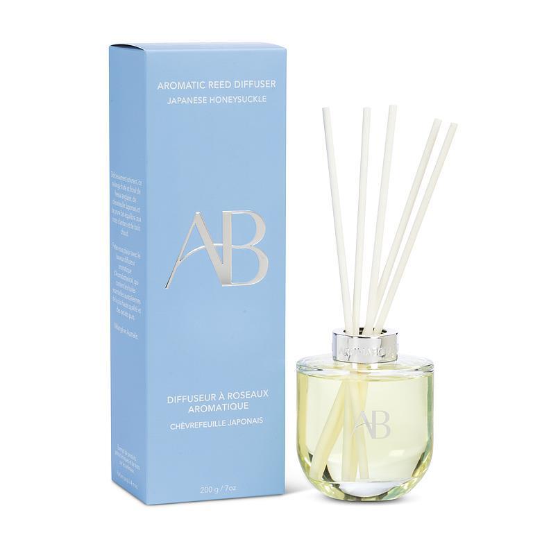 Diffuseur à roseaux 4 po Aroma Botanical chèvrefeuille japonais