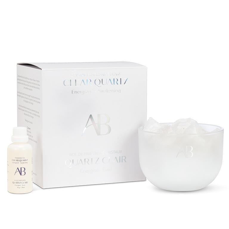 Bol à parfum en cristal de quartz 5 po
