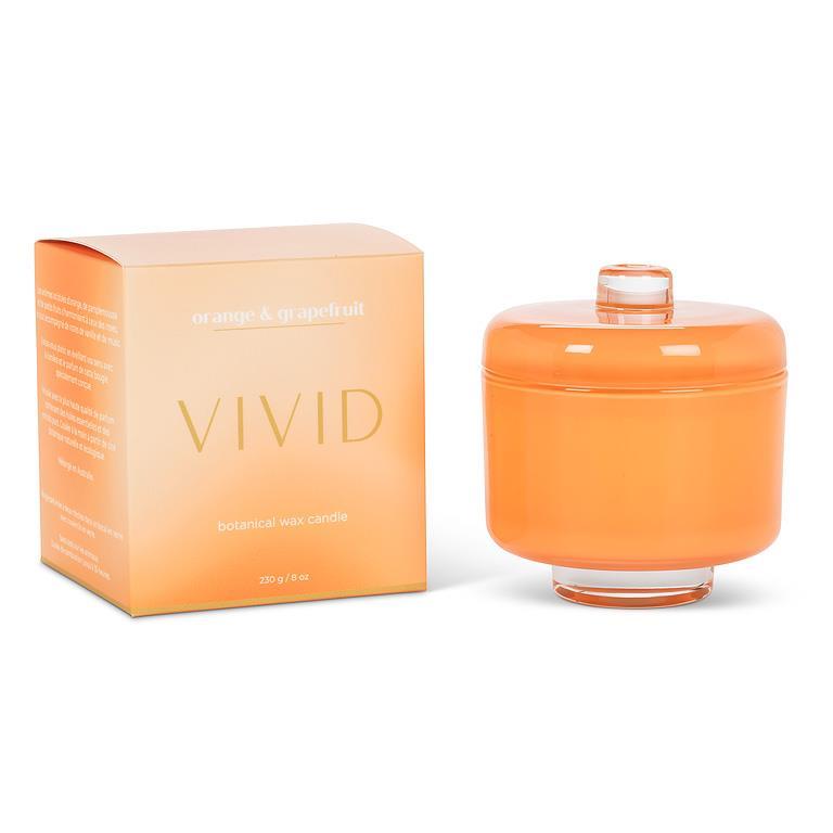 Chandelle en pot 4 po Vivid orange et pamplemousse
