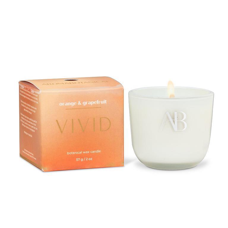 Chandelle en pot 2 po Vivid orange et pamplemousse