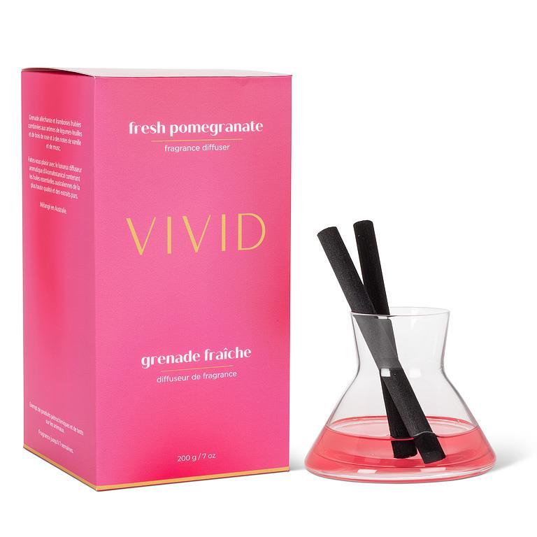 Diffuseur à roseaux moderne 5,5 po Vivid pomme grenade fraîche