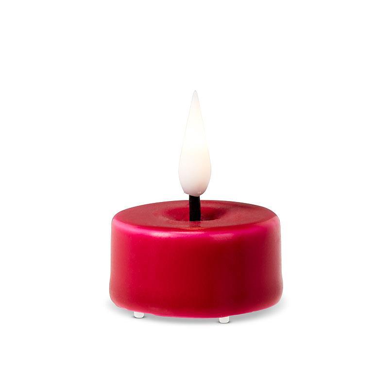 Chandelle pilier DEL 1,5 po rouge (boîte de 6)