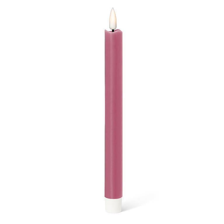 Chandelle effilée DEL 9,5 po rose (boîte de 2)