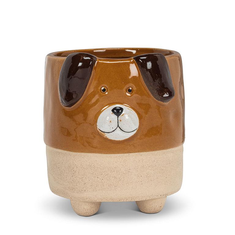 Pot à plante 4,5 po chien brun
