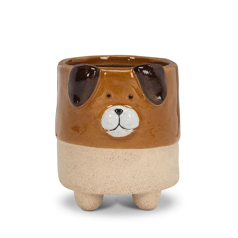 Pot à plante 3,5 po chien brun