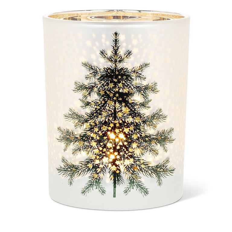 Bougeoir 5 po sapin et étoiles