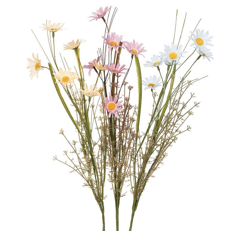 Bouquet de fleurs sauvages du printemps artificielles 23 po