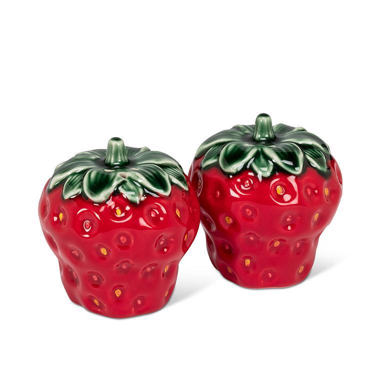 Ensemble de salière et poivrière 2,5 po fraises