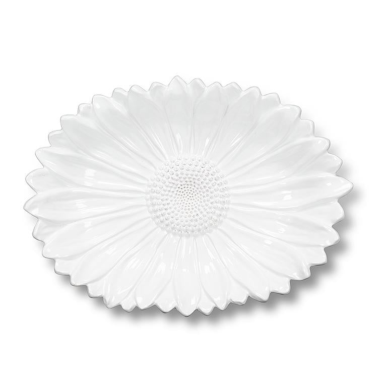 Plat 8,5 po x 11,5 po marguerite blanche