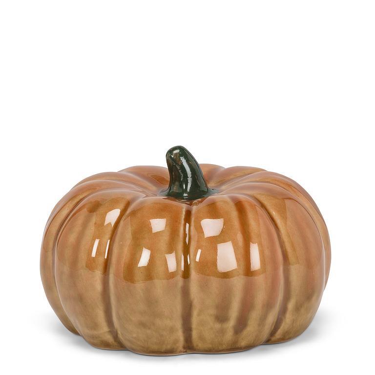 Citrouille en porcelaine 3 po orange