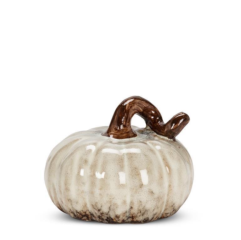 Citrouille en porcelaine 2,5 po ivoire