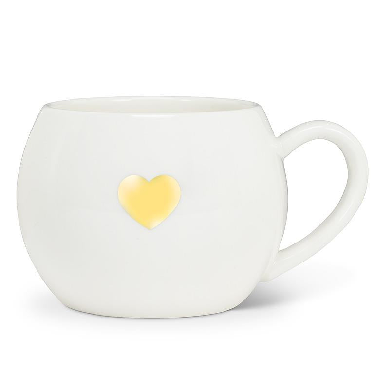 Tasse 16 oz coeur or