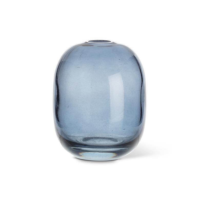 Vase 4,5 po oval bleu foncé