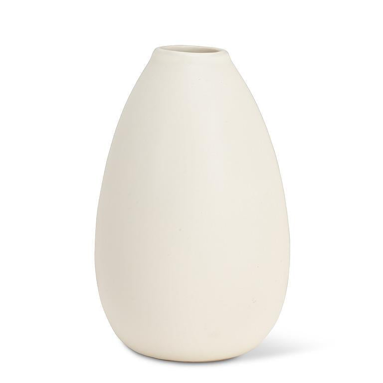 Vase en grès 4,5 po ivoire