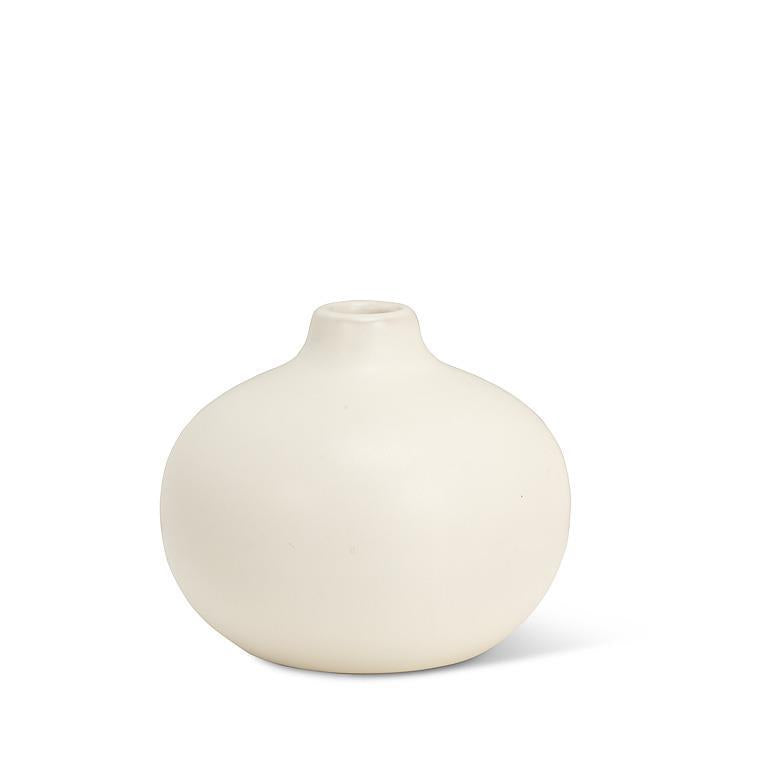 Vase en grès 2,5 po ivoire