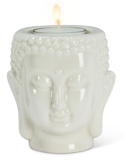Porte-chandelle tête de Bouddha 3,5 po