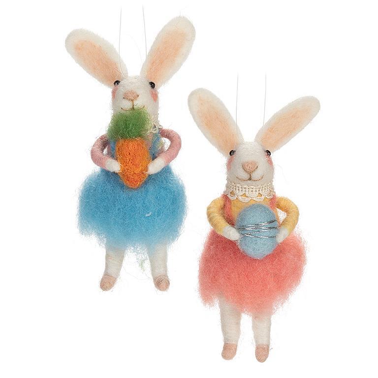 Lapin en robe à suspendre 5,5 po