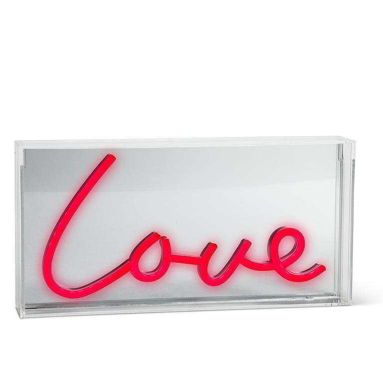 Affiche lumineuse DEL 6 po x 12 po Love