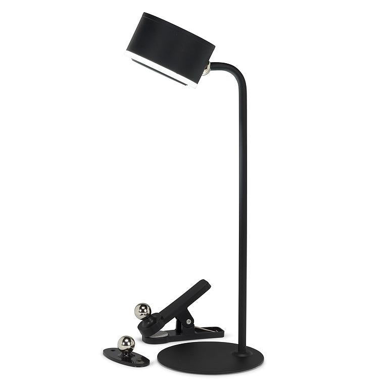 Lampe DEL 13,5 po avec fixations magnétiques noir mat