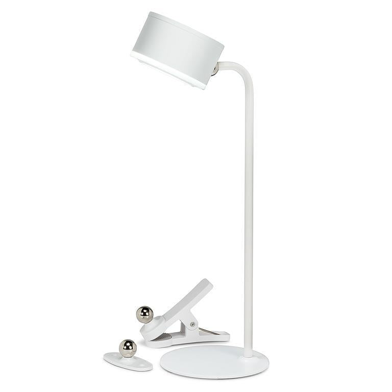 Lampe DEL 13,5 po avec fixations magnétiques blanc mat