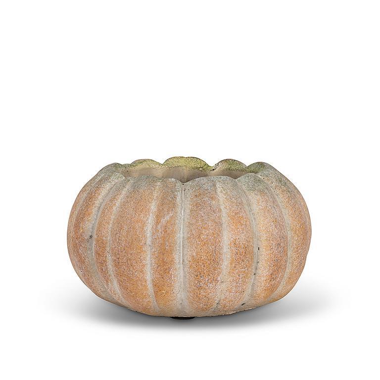 Cache-pot en ciment 5,5 po citrouille orange