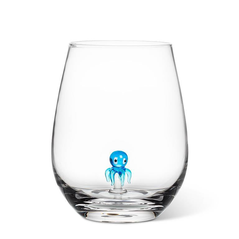 Verre à vin 4,5 po Pieuvre
