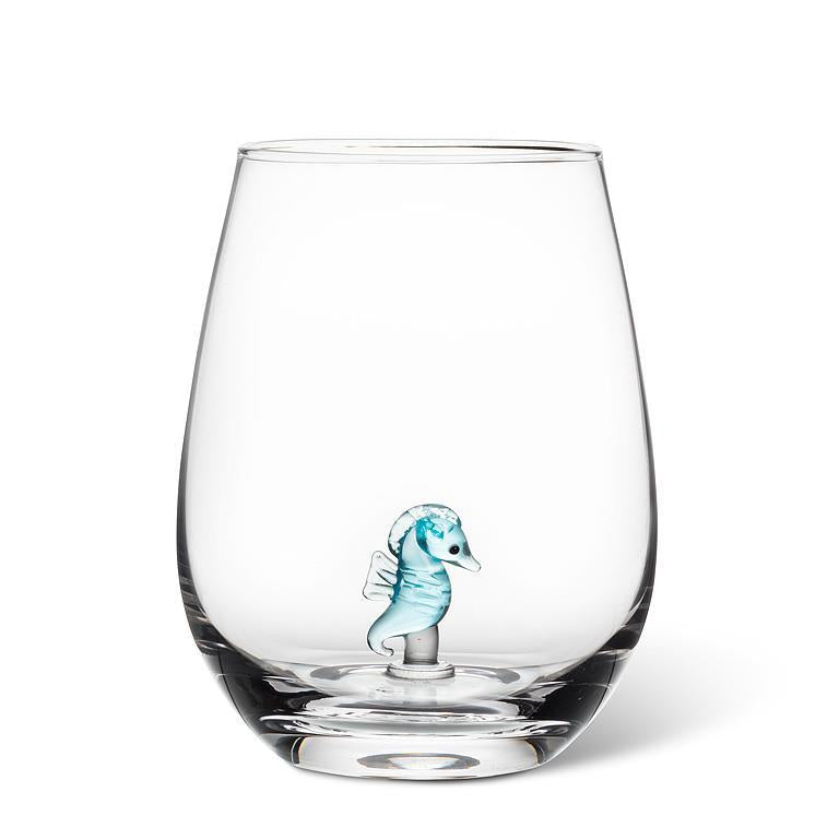 Verre à vin 4,5 po hippocampe