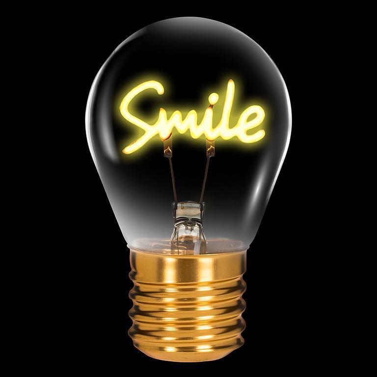 Lampe USB en forme d'ampoule DEL 4,5 po Smile