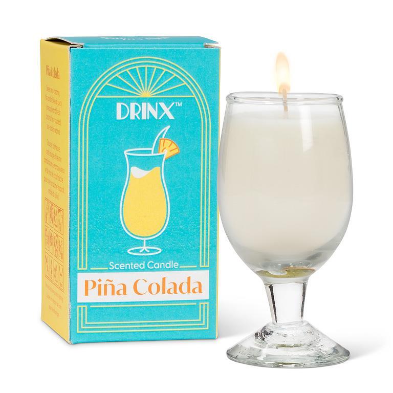 Chandelle en verre sur pied 3,5 po Pina Colada