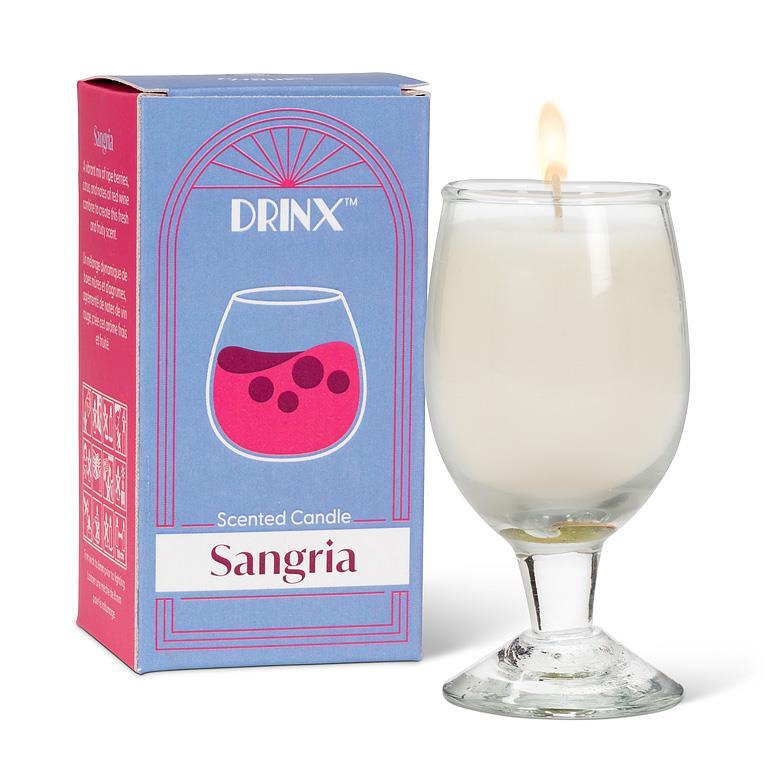 Chandelle en verre sur pied 3,5 po Sangria