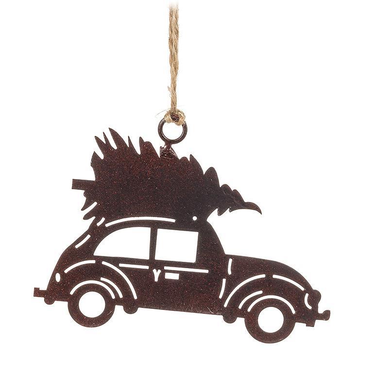 Ornement 4 po voiture avec sapin