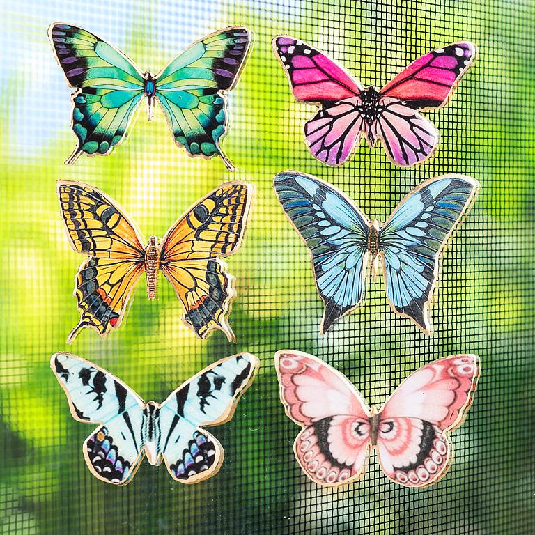 Aimant pour moustiquaire 2 po papillon