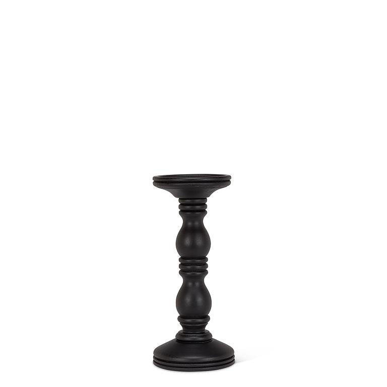 Chandelier en métal et bois de manguier 10,5 po noir