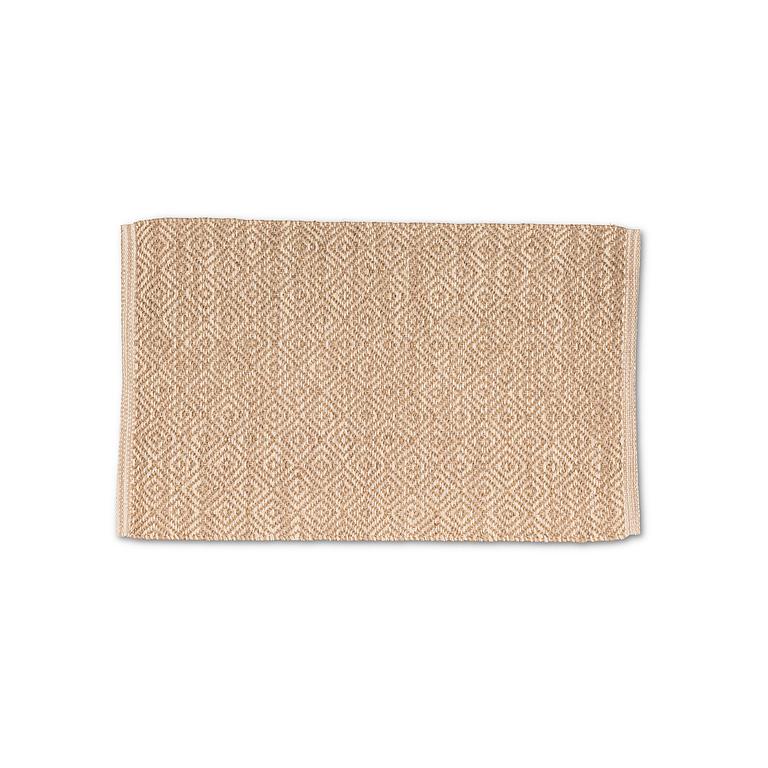 Tapis 20 po x 30 po de jute tissé en forme de diamant