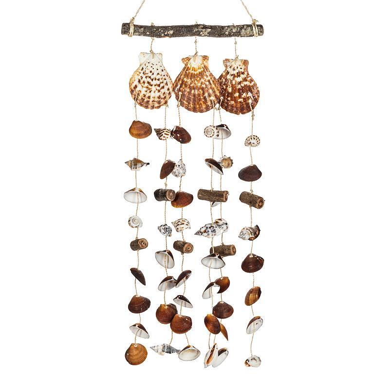 Carillon 16 po coquillage brun