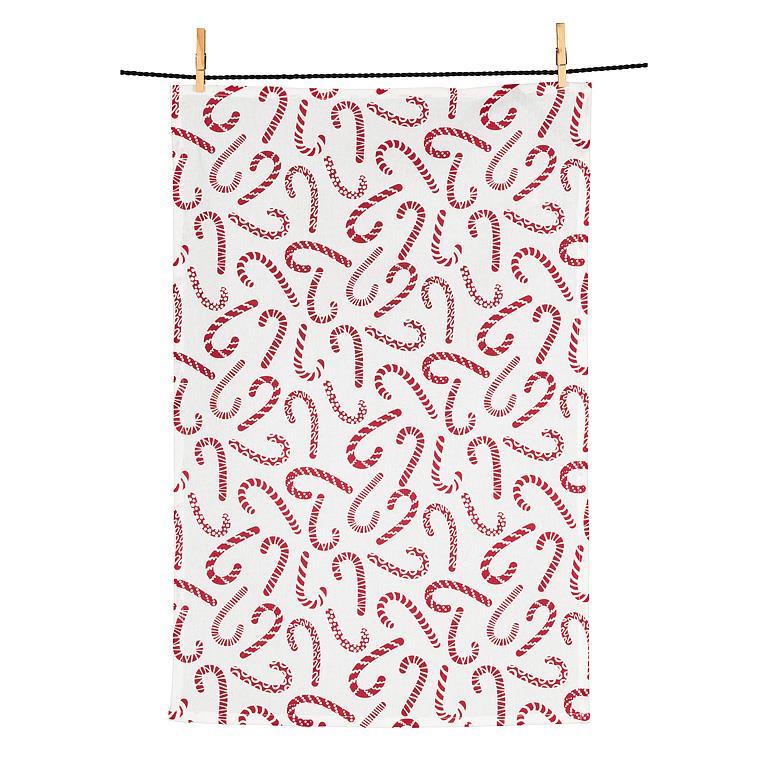 Serviette de cuisine 20 po x 28 po cannes de bonbon