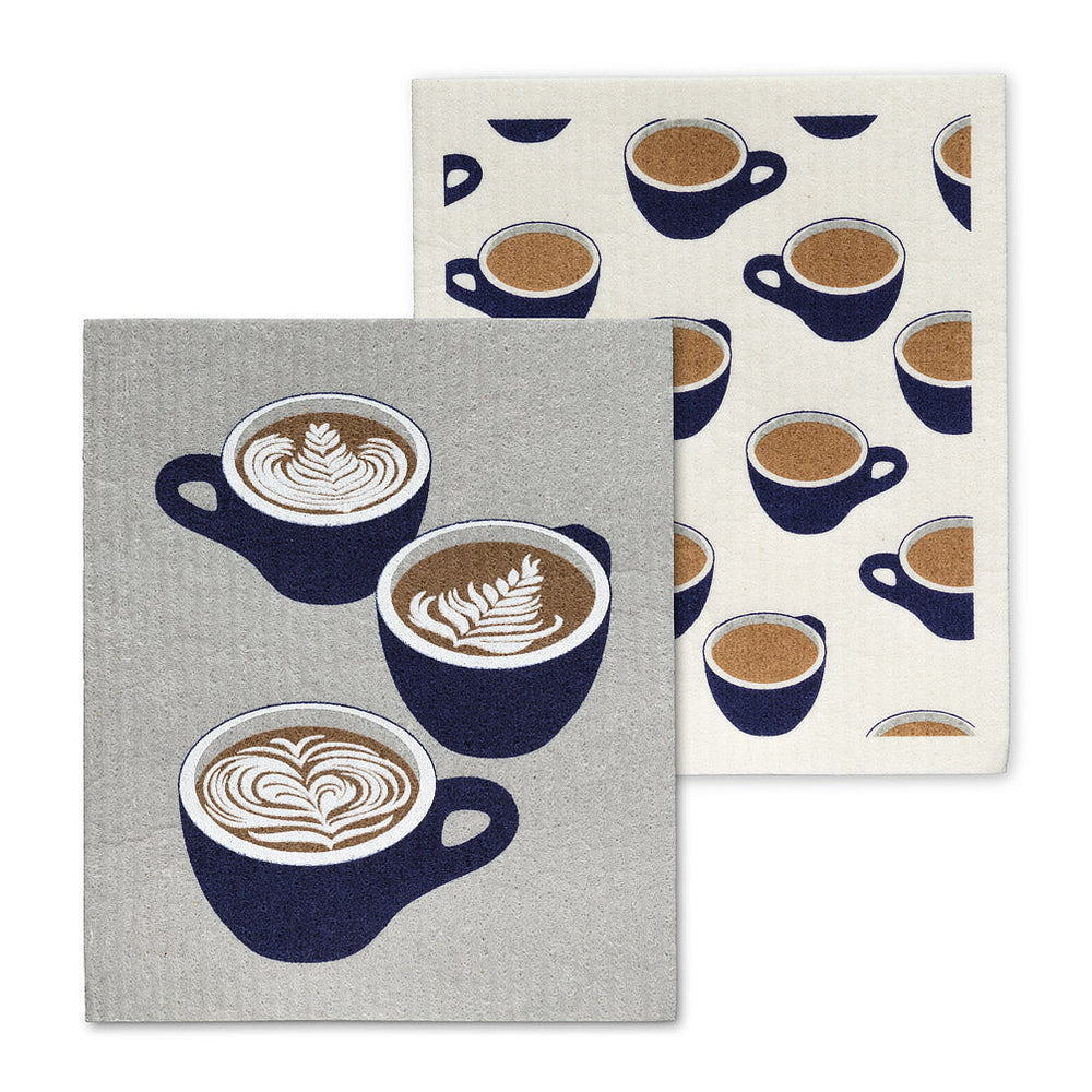 Lavette suédoise 6,5 po x 8 po tasse de café (paquet de 2)