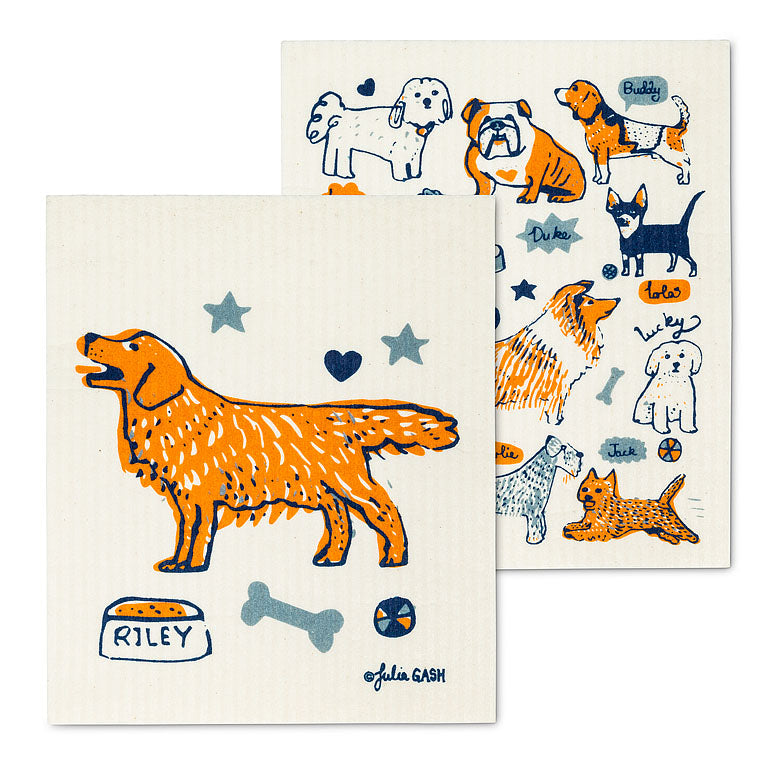 Lavette suédoise (paquet de 2) chiens