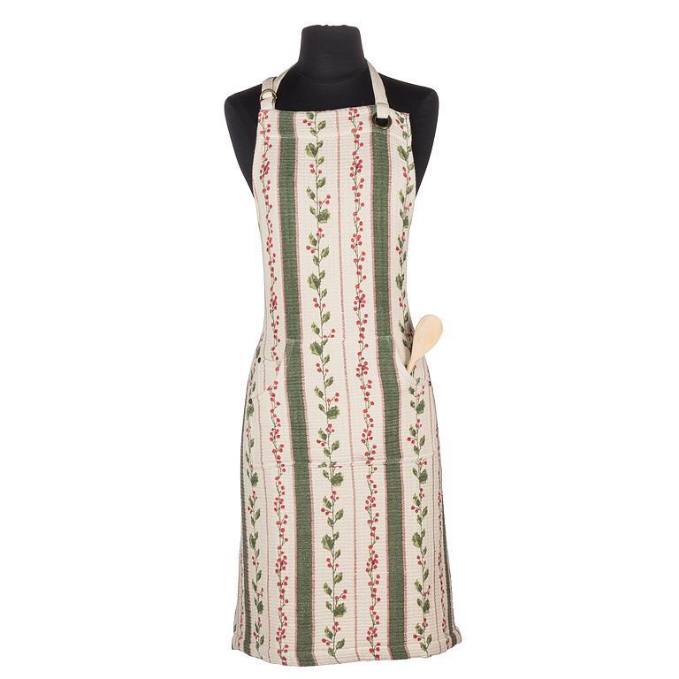 Tablier de cuisine 33 po rayures et baies