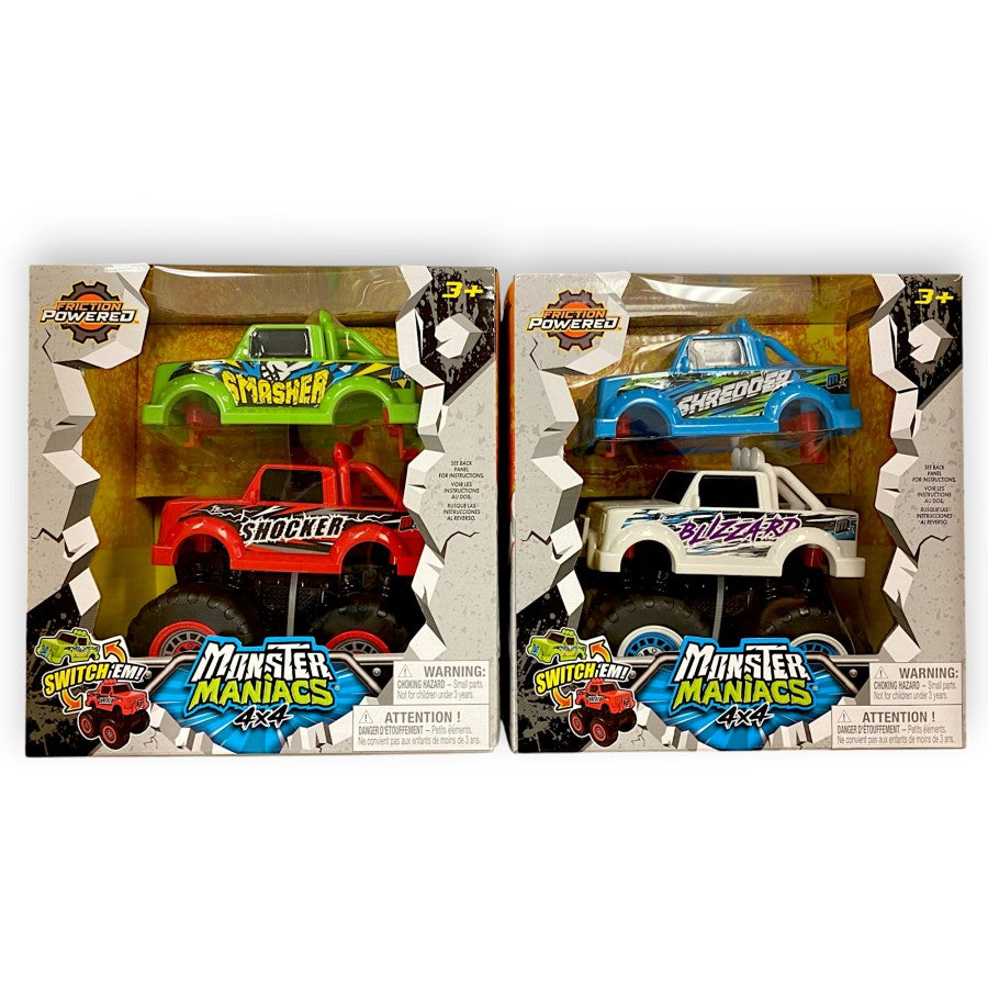 Voiture 4x4 à friction Monster Maniacs (3 ans et plus))