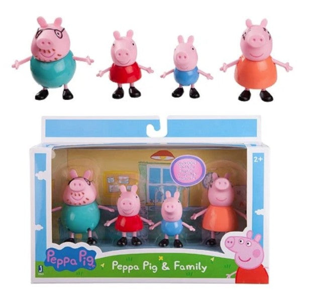 Ensemble de 4 figurines Peppa Pig et sa famille (2 ans et plus)