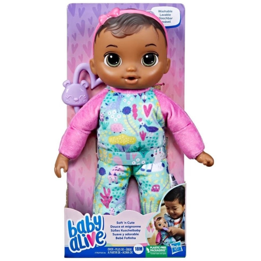 Poupée bébé cheveux bruns Baby Alive (18 mois et plus)