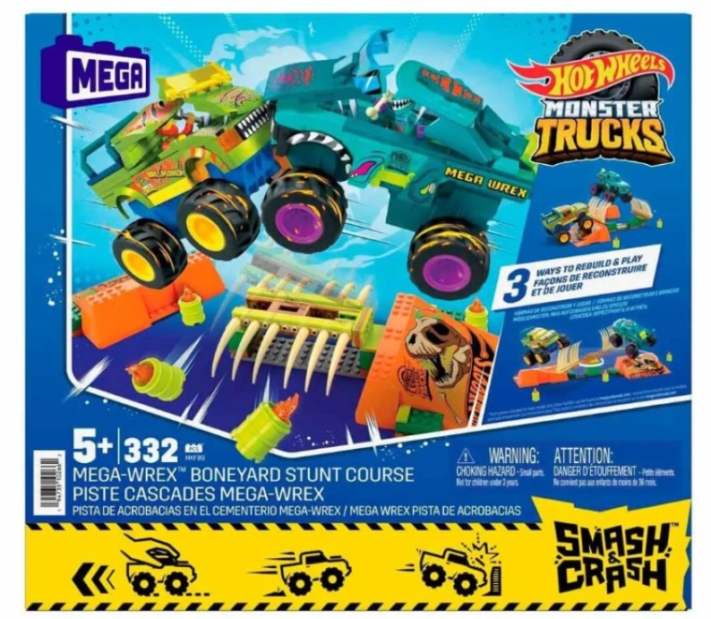 Monster Trucks piste de cascade et collision Hot Wheels (5 ans et plus)