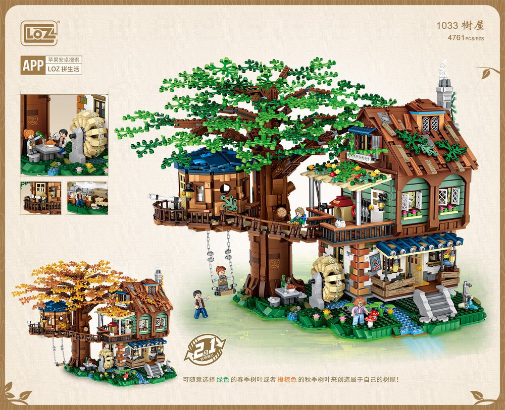 DIY en mini blocs Loz maison dans l'arbre