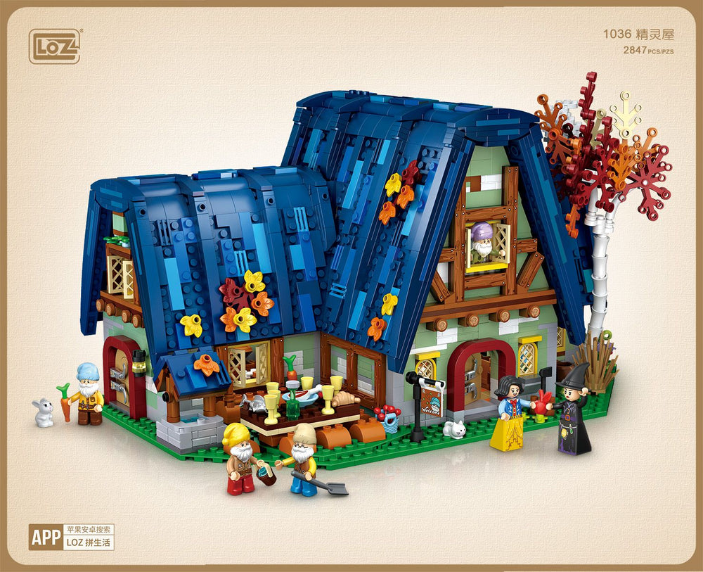 DIY en mini blocs Loz cottage des nains