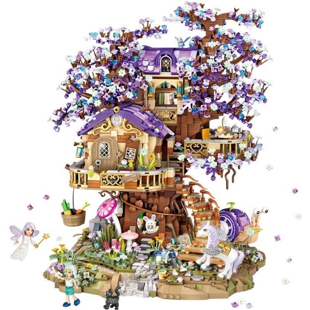 DIY en mini blocs Loz maison d'elfes dans l'arbre