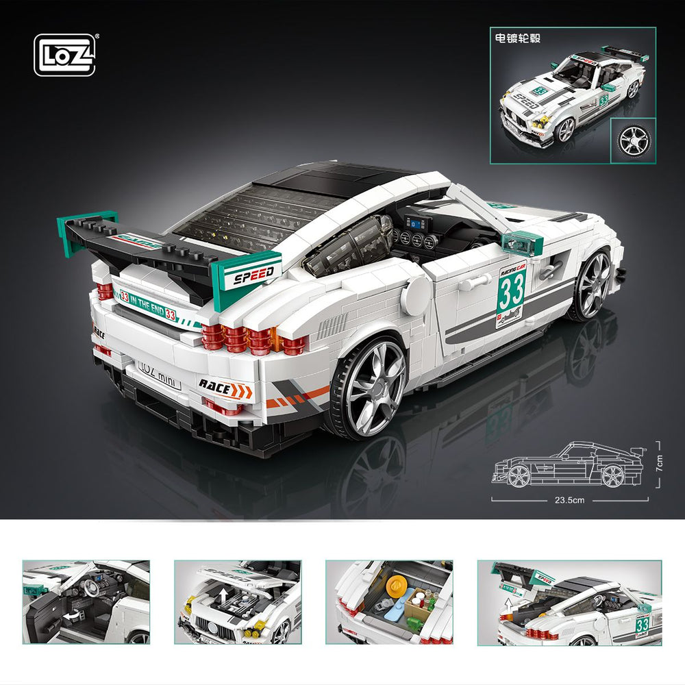 DIY en mini blocs Loz voiture de course