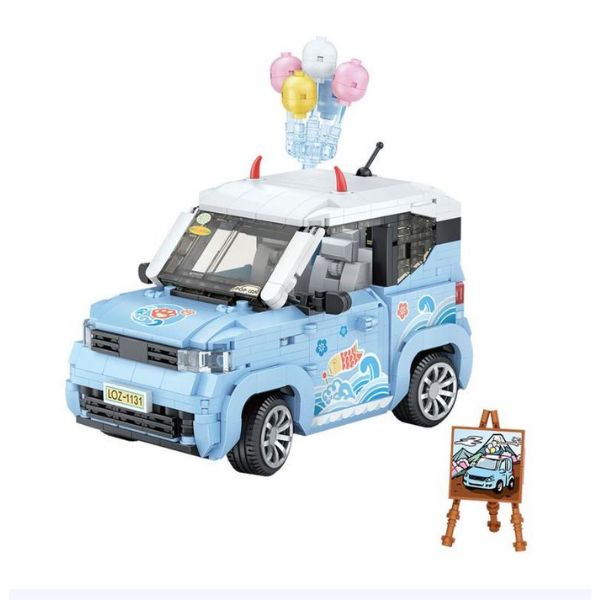 DIY en mini blocs Loz Mini voiture bleue (8 ans et +)